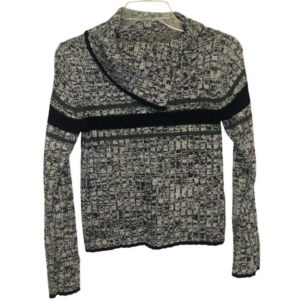Zoey Beth Women’s Black/White Long Sleeve Sweater Size Small